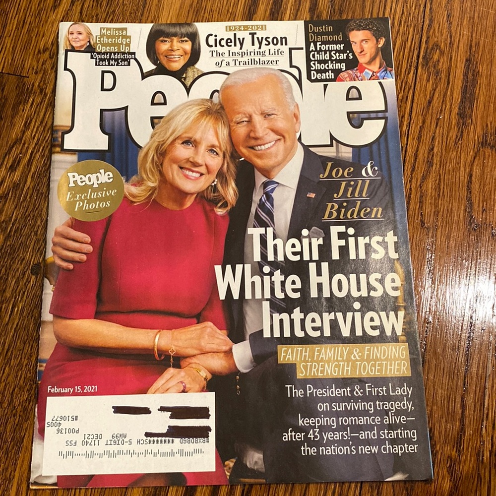 People Magazine - February 15 2021 - President Joe Biden & Jill Biden